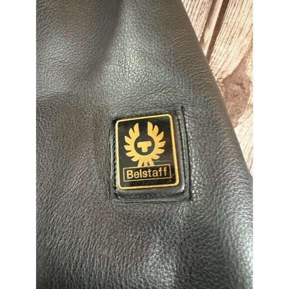 Belstaff motorcycle leather jacket size US 16 46 EU color Black mint condition - Picture 8 of 10